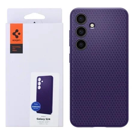 Spigen Liquid Air silicone phone case for Samsung Galaxy S24 - purple (Deep Purple)