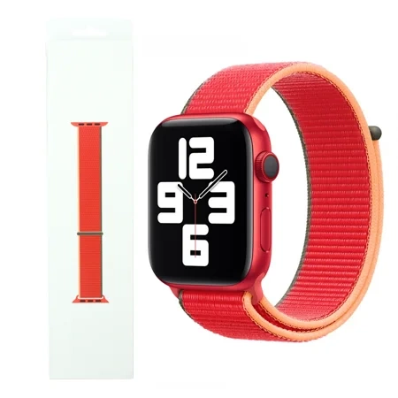 Strap for Apple Watch 42/ 44/ 45/ 49 Ultra Sport Loop - Red (Red)