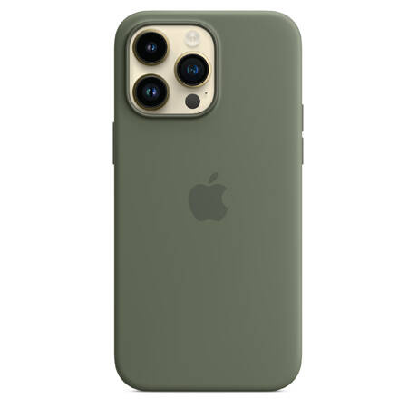 Apple iPhone 14 Pro Max Silicone Case MagSafe - Olive (Olive)