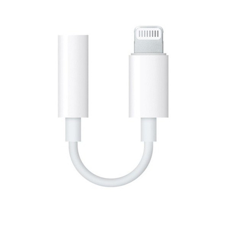 Apple Lightning headphone adapter MMX62ZM/A - white