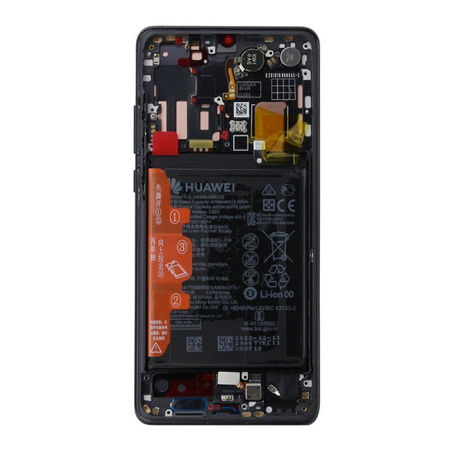 LCD display for Huawei P30 Pro with frame and battery - black