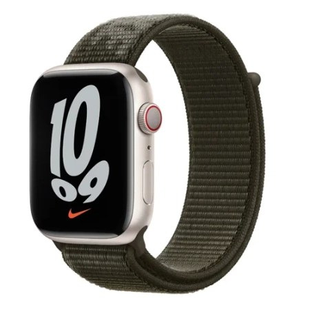 Pasek Apple Watch 38/ 40/ 41 mm Nike Sport Loop - zielony (Cargo Khaki)