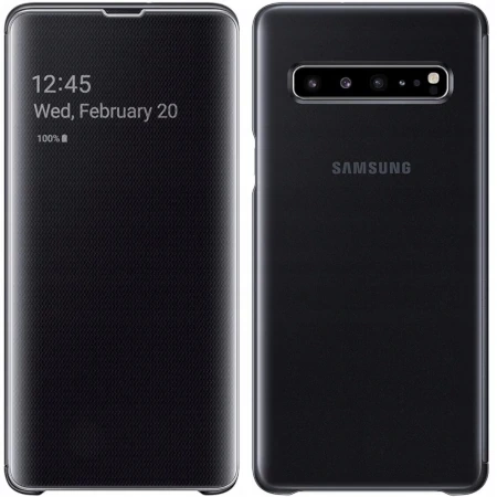 Samsung Galaxy S10 5G Clear View Cover phone case - black