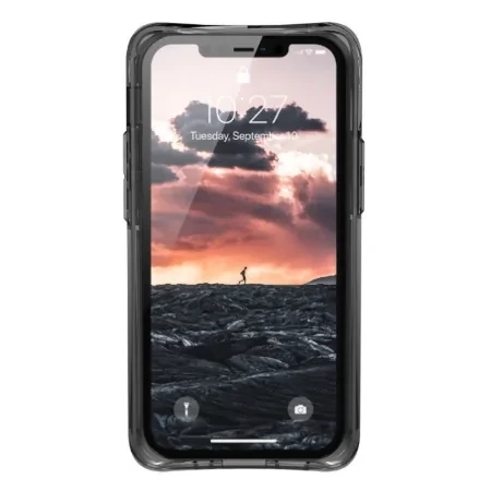 Urban Armor Gear Plyo case for Apple iPhone 12 mini - transparent with black frame (Ice)