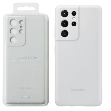 Samsung Galaxy S21 Ultra case Silicone Cover EF-PG998TJEGWW - Gray (Light Gray)