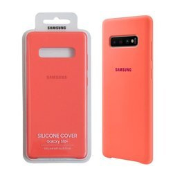 Etui na telefon Samsung Galaxy S10 Plus Silicone Cover - różowe