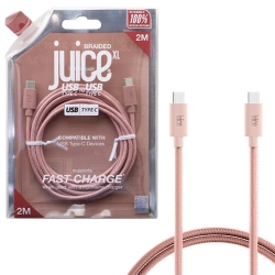 USB-C to Lightning Juice XL Braided Charger cable 2 m - gold