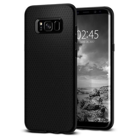 Samsung Galaxy S8 Plus silicone case Spigen Liquid Air 571CS21663 - black 