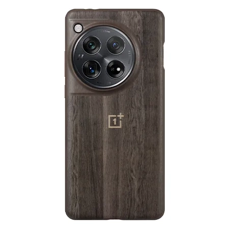 Etui na OnePlus 12 Protective Case - brązowe (Walnut Texture)