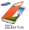 Samsung Galaxy S4 S-View Cover phone case - orange