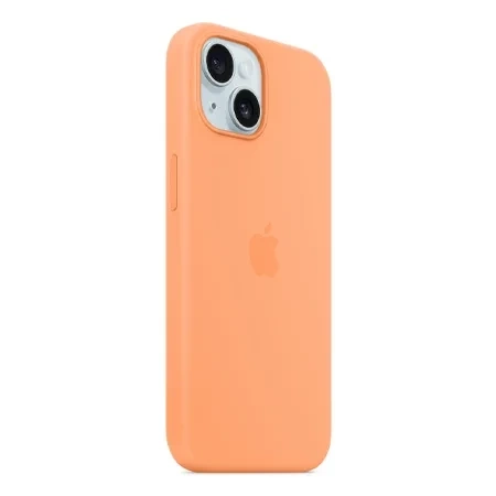 Apple iPhone 15 Silicone Case MagSafe - Orange (Orange Sorbet)