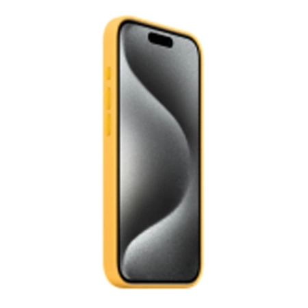 Silikonowe etui Apple iPhone 15 Pro Max Silicone Case MagSafe - promienny żółty (Sunshine)