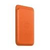 Apple Leather Wallet iPhone MagSafe FindMy - Orange (Orange)