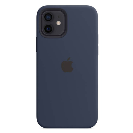 Silicone case for Apple iPhone 12/ 12 Pro - navy blue (Deep Navy)