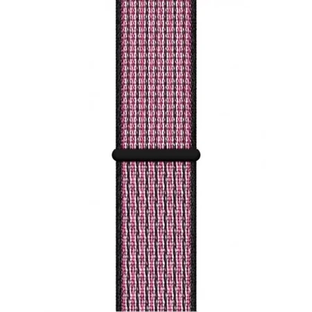 Apple Watch 38/ 40/ 41 mm Nike Sport Loop Strap - Black/Pink (Pink Blast/ True Berry)