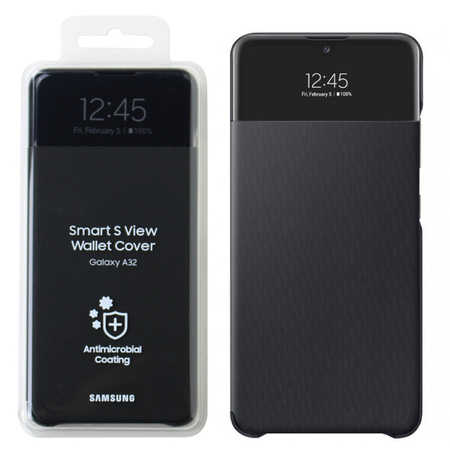 Samsung Galaxy A32 4G Smart S View Wallet Cover phone case - black