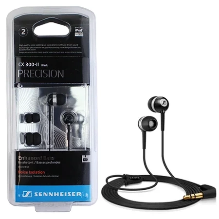 Słuchawki przewodowe Sennheiser CX 300-II Precision - czarne