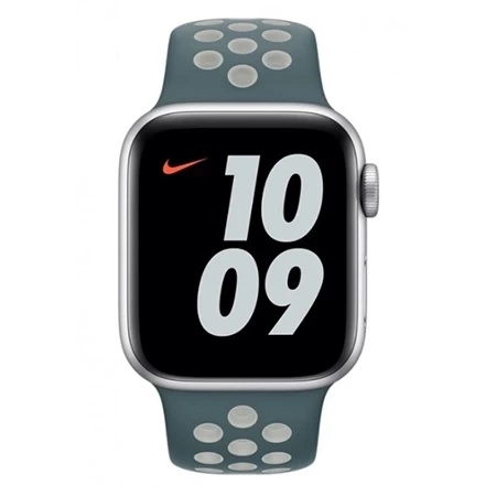 Apple Watch 38/ 40/ 41 mm Nike Sport Band S/M M/L - Green (Hasta/ Light Silver)