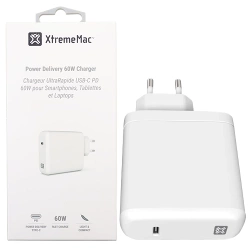 XtremeMac Power Delivery 60W wall charger - white