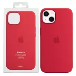 Apple Silicone Case MagSafe for iPhone 13 - Red (Red)