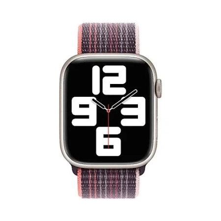 Strap for Apple Watch 42/ 44/ 45/ 49 Ultra/ Ultra 2 Sport Loop - Orange/Pink (Nectarine/ Peony)