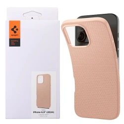Etui silikonowe na Apple iPhone 16 Pro Max Spigen Liquid Air - beżowe (Rose Titanium)