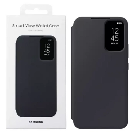 Samsung Smart View Wallet Case for Galaxy A34 5G - black