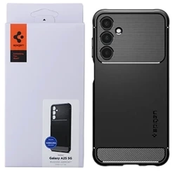 Spigen Rugged Armor Samsung Galaxy A25 5G phone case - black