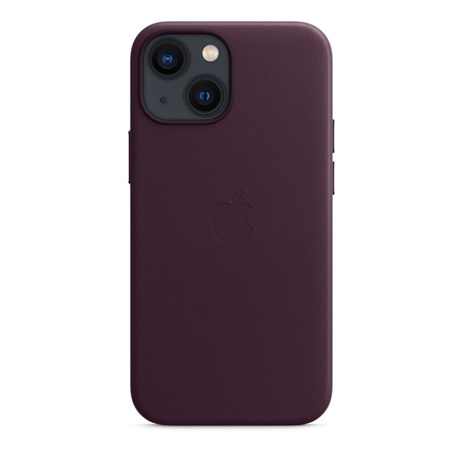 Apple iPhone 13 mini leather case Leather Case MagSafe MM0G3ZE/A - purple (Dark Cherry)