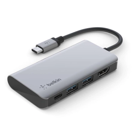 4-in-1 Ugreen USB-C Hub adapter - gray