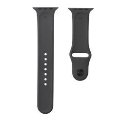 Apple Watch 1/ 2/ 3/ 4/ 5/ 6/ 7 Series 42/ 44/ 45 mm Silicone Sport strap M/L MR272ZM/A - dark grey (Gray)