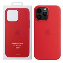 Apple iPhone 14 Pro Max Silicone Case MagSafe - Red (Red)