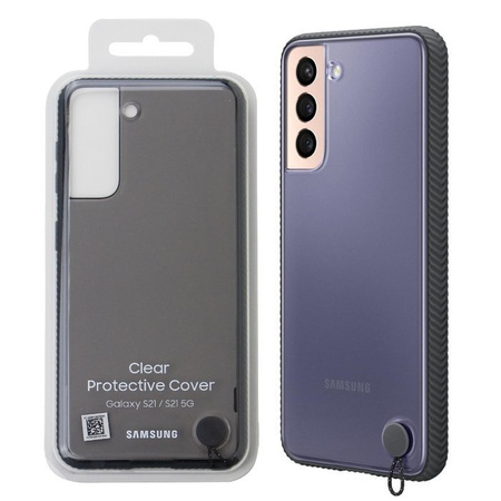 Samsung Galaxy S21 case Clear Protective Cover EF-GG991CBEGWW - transparent with black frame