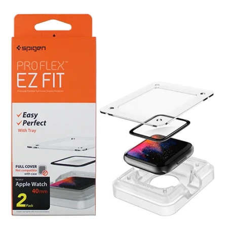 Spigen ProFlex EZ FIT hybrid glass for Apple Watch 40mm - 2 pieces