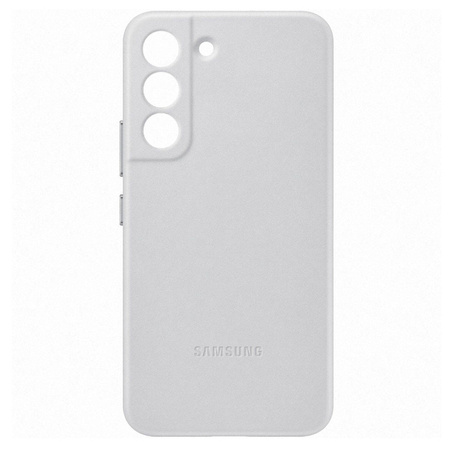 Samsung Galaxy S22 Leather Cover phone case - grey