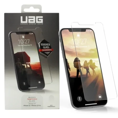 Szkło hartowane do Apple iPhone 12/ 12 Pro UAG Rugged Tempered Glass - transparentne