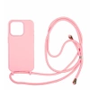 Apple iPhone 15 Pro Mobile Origin Lanyard Case silicone phone case - pink