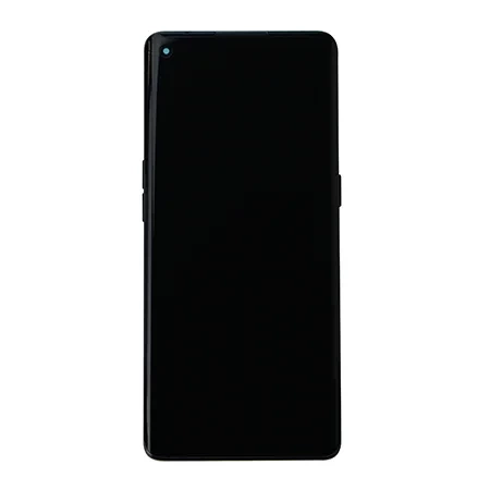 Original LCD display with bezel for Oppo Reno 4 Pro 5G - black