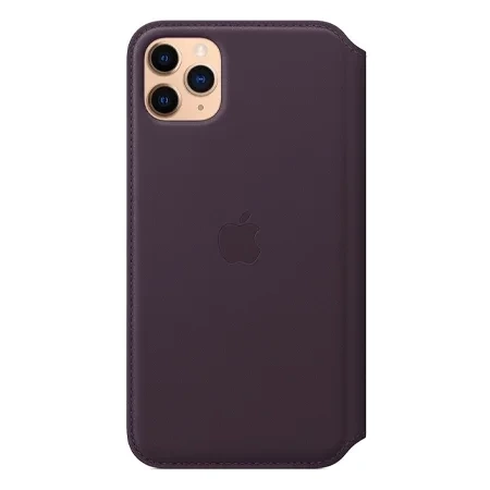 Apple iPhone 11 Pro Max Leather Folio - eggplant (Aubergine)