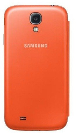 Samsung Galaxy S4 S-View Cover phone case - orange