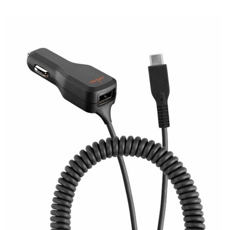 Ładowarka samochodowa Ventev Dashport USB-A z kablem USB-C - czarna 20W