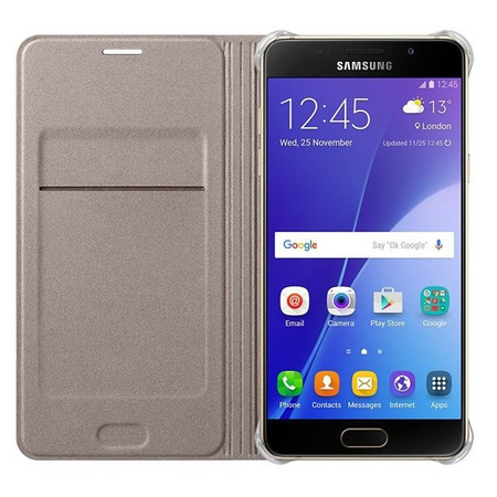 Samsung Galaxy A5 2016 Flip Wallet phone case - gold