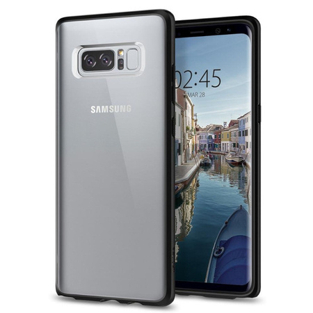 Samsung Galaxy Note 8 case Spigen Ultra Hybrid 587CS22066 - transparent with black frame