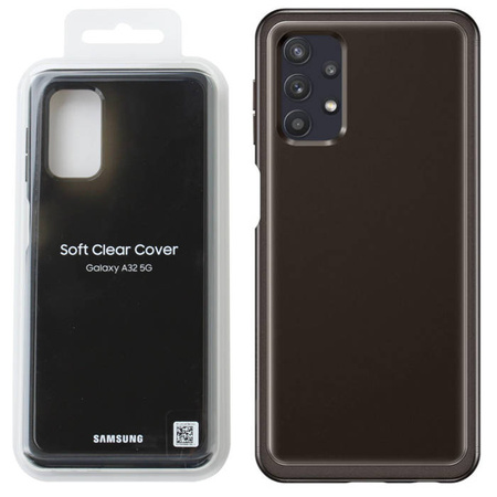 Samsung Galaxy A32 5G Soft Clear Cover case EF-QA326TBEGEU - black 