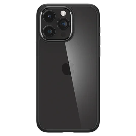 Spigen Crystal Hybrid case for Apple iPhone 15 Pro - transparent with black frame