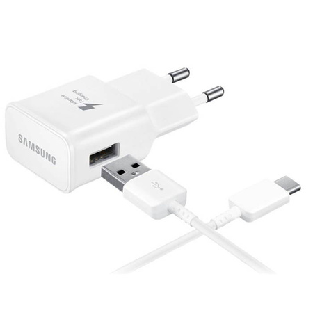 Samsung ładowarka sieciowa Fast Charge z kablem USB-C EP-TA20EWECGWW - 2A 15W