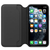 Etui skórzane Leather Folio do Apple iPhone 11 Pro - czarne (Black)