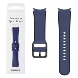 Samsung Silicone Two-tone Sport Band 20mm S/M for Galaxy Watch 4/ Watch 5 - navy blue/ black