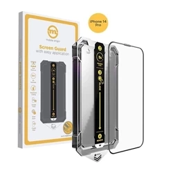 Tempered glass for Apple iPhone 14 Pro Mobile Origin Screen Guard - transparent with black frame