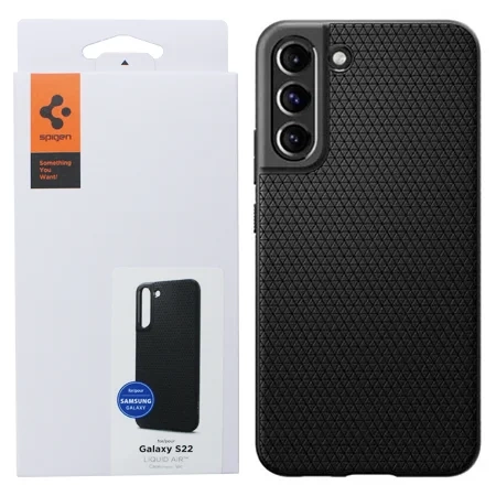 Spigen Liquid Air silicone phone case for Samsung Galaxy S22 - black (Matte Black)